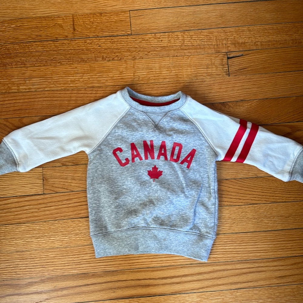 Canada toddler size 1 sweatshirt